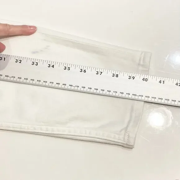 NEW TOPMAN Jeans W32XL30 White Skinny Stretch - Picture 11 of 13